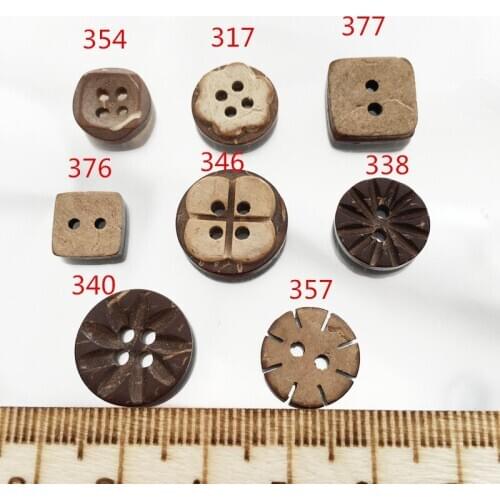 100pcs 10*10MM Natural Color Round Laser Coconut Shell ButtonsCrafts Sewing Scrapbooking Wood For Kids Clothes Handmade