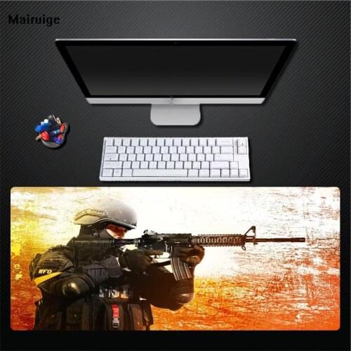 Mairuige CS Game Shootout Game Player Exclusive Desktop Anti-slip Mouse Pad Large Size Padded Pad 400X900 Rubber Pad
