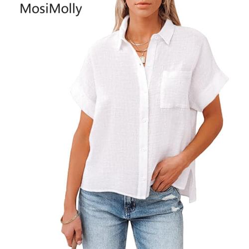Женские короткие рубашки Mosimolly China At AliExpress