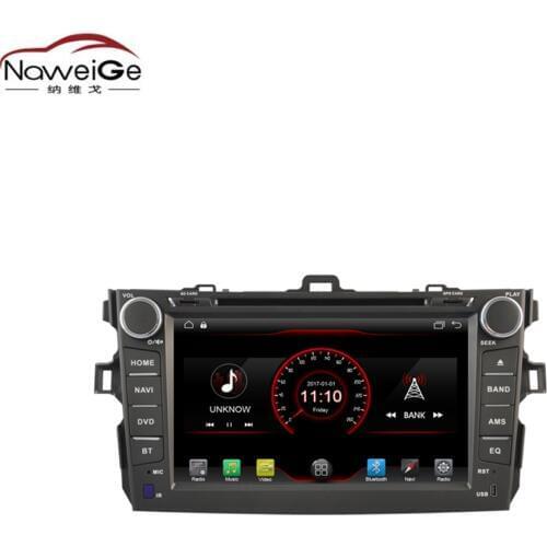 NaweiGe 8Inch Android quad core MTK 9.1 2+16GB Car dvd for TOYOTA COROLLA 2007 Autoradio GPS Navigation Car Multimedia players