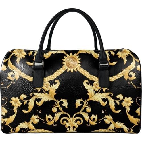 Noisydesigns Luxury Womens Bag Travel PU Zipper Male Tote Bolso Unisex Crossbody European Floral Pattern Wholesale Dropshipping