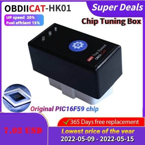 OBDIICAT-HK01 Super obd2 Power Prog More Power Torque Than Nitro OBD Chip Tuning Box For Petrol and Diesel Car With Reset Button