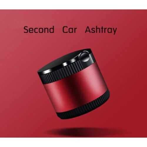 Car Ashtray Trend Originality Bring Your Own Lid LED Light One Second Cleaning Soot Portable Ashtray