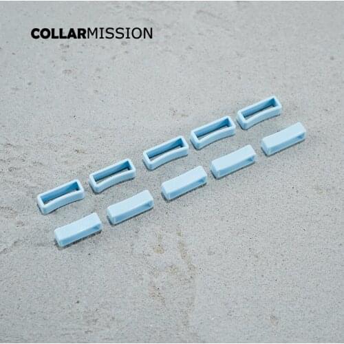 Easy to install and remove craft plastic anti-iron fixing ring DIY dog collar parts 15mm light blue SK15SJ07