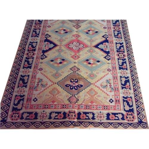 The Craft Of Making Wool By Hand Antique Decor Floor For Bedroom Ethnic Style Wool soumak Rug Carpet