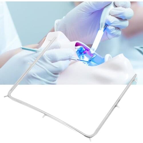 Stainless Steel Rubber Dam Frame Holder Instrument Autoclavable Temperature Dental Lab Supplie Accessory Antirust Anti-corrosion