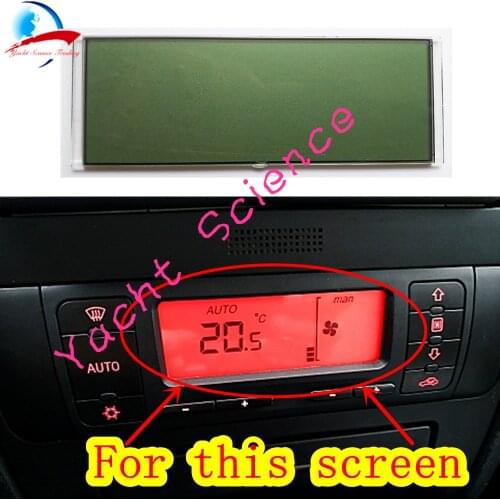 Air Conditioning LCD Screen Display Heating Climate Control Panel For Seat Leon Toledo Pixel Repair