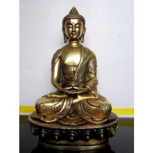 Tibetan Buddhis Amitabha bronze buddha statue