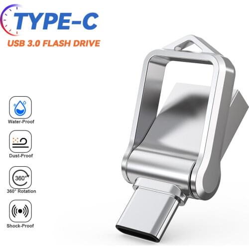 TOPESEL32GB 64GB 128GB Type C Ultra Dual Mini USB 3.0 Flash Drive Memory Stick U Disk Thumb Drive