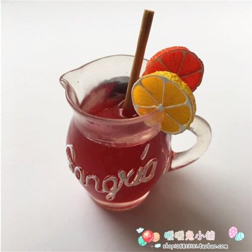 Spain Fruit Wine Juice Beverage Resin Fridge Magnet Three-dimensional Magnetic Sticker Decoration