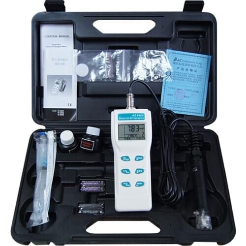 High-precision AZ8403 dissolved oxygen analyzer 0 ~ 19.99; DO accuracy: +/- 1.5% F.S; Resolution: 0.01