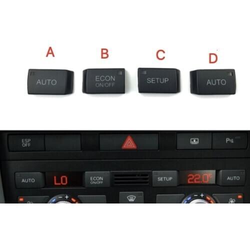 1pc for Audi A6L Q7 air conditioning A/C cover AUTO switch ONOFF button panel cap