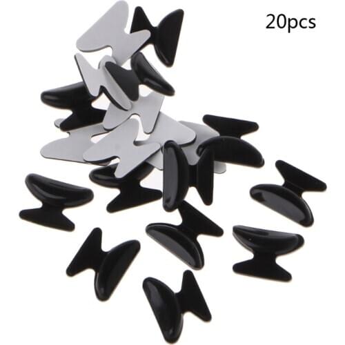 10 Pairs Eyeglasses Sunglasses Adhesive Silicone Non-slip Stick on Nose Pads 2XPC