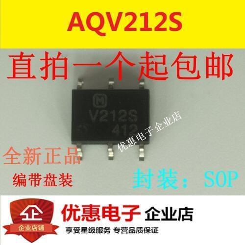 10PCS AQV212S AQV212SX SOP-6 SMD solid state device new original