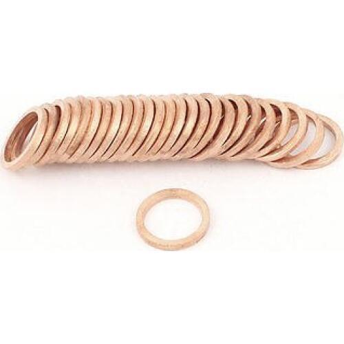 Tattoo Machine Copper Crush Washer Flat Ring 13.5mmx17.5mmx2mm 50Pcs