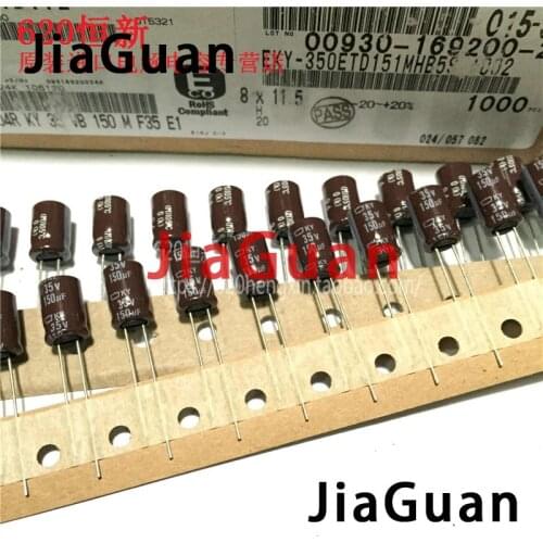 50pcs NEW CHEMI-CON NIPPON KY 35V150UF 8x11.5MM electrolytic Capacitor 150UF 35V NCC ky 35v 150uf