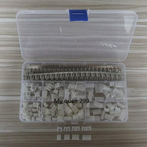 560pcs XH2.54 2p 3p 4p 5 pin 2.54mm Pitch Terminal Kit / Housing / Pin Header Connector Wire Connectors Adaptor XH Kits