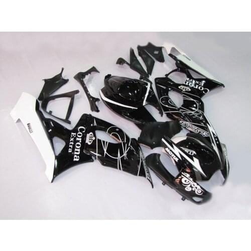 ABS white gloss black Fairing kit for GSXR1000 2005 2006 GSX-R1000 GSXR1000 K5 05 06 Injection mold Fairings set+gifts