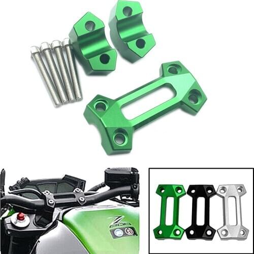 Motorcycles CNC Accessories Handle Bar Riser Mount Clamps For Kawasaki Z800 2013-16 Z250 2012-2013 Z300 2014-2016 Z750 2004-2011