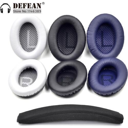 Repacement Ear pads cushion foam headband hoops for Bose QuietComfort 35 QC35 Headphones headset sponge