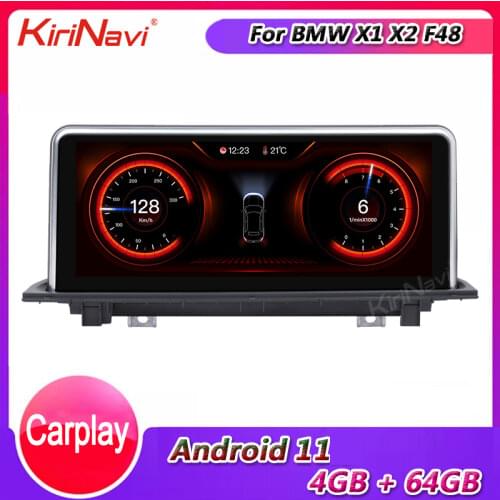 KiriNavi 10.25" Touch Screen Android 10.0 Car Radio For BMW X1 / X2 Series F48 Car Dvd Player Auto GPS Navigation 4G 2016-2018