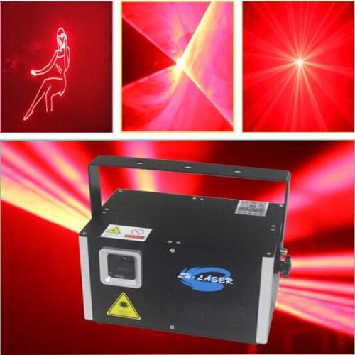 Free Shipping ILDA+DMX512 Red monocolor Laser Stage Lighting Flash Scanner DJ Dance Xmas