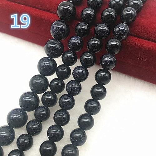 NEW 6/8/10mm Natural Stone Lazuli Agat Thick Loose Beads For DIY Making Bracelet Jewelry Necklace #19