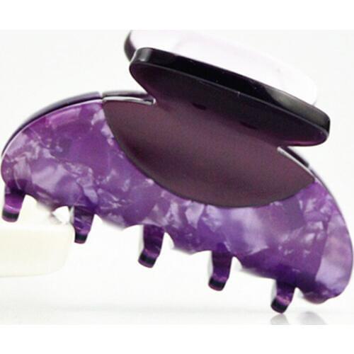 Black Patchwork Acrylic Hair Jewelry Brand New Medium Size Hair Jaw Clips Claw Clamps Beautiful Circle Hair Claw