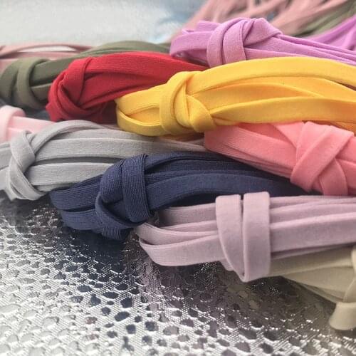 10 meter Sewing Elastic Band Colourful High Elastic Band for clothes Mask Earloop Lanyard Earmuff Rope Hair Elastic Ribbon