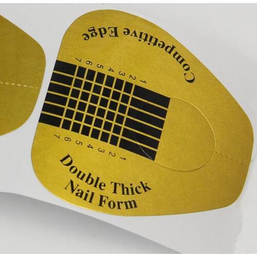 Nail Form Set Nail Art French Acrylic UV Gel Polish Tips Extension Builder Nail Form Guide Manicure Nail Art Beauty Tools