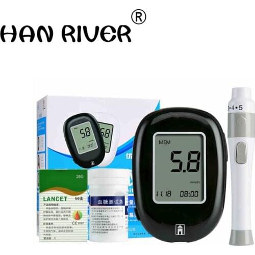 Glucose meter household automatic precision measuring blood sugar diabetes instrument piece of strip