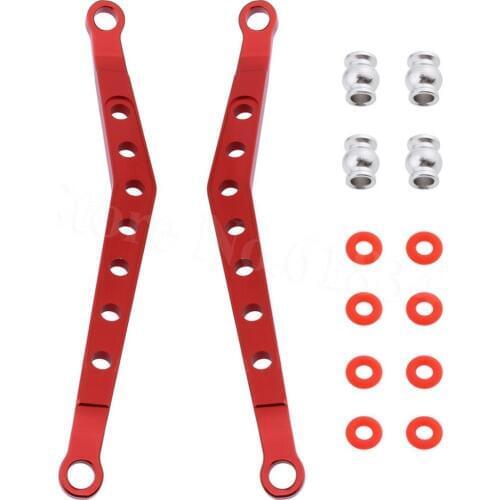 2pcs Front/Rear Upper Steering Linkage Set Wraith link for 1/10 RC AXIAL Jeep Wrangler AX90056 AX90048 AX90033 AX90045 AX90031