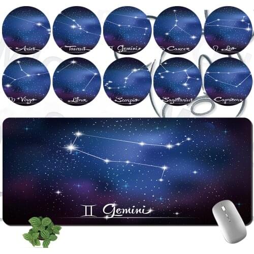 Computer Mousepad Non-slip PU Leather High Quality Star Pattern Series Keyboard Mousepad Office Desk Accessories Mouse-Pad