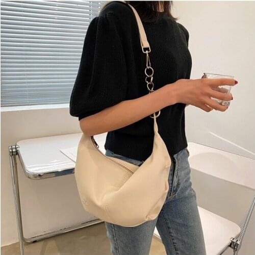 PU soft leather fashion one-shoulder messenger handbag trendy all-match underarm bag Simple one-shoulder casual mobile phone bag