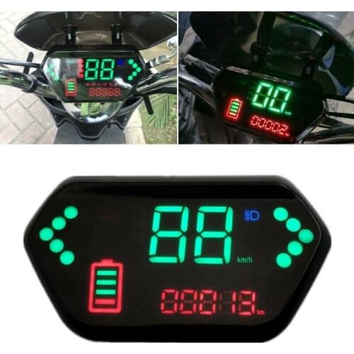 48V / 60V Motorcycle Odometer Digital LCD Display Tachometer LCD Speedometer for Electric Motorcycle