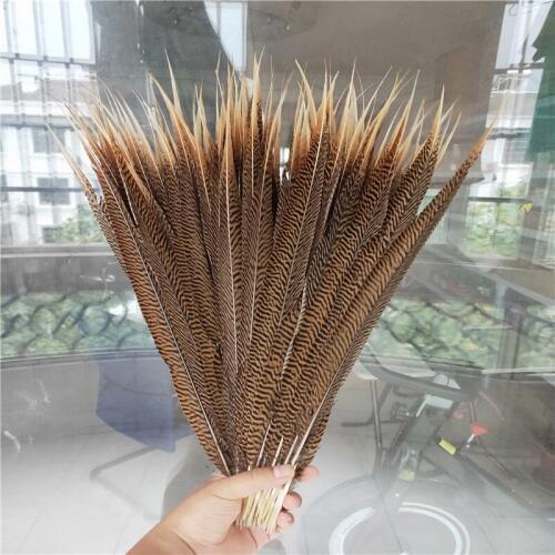 50pcs/lot Natural Pheasant tail Feathers For Crafts 50-55cm/20-22Inch Feather Celebration Carnival Decoration Performance Plume