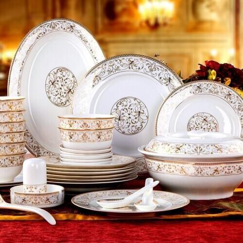 Sunflower Jingdezhen Ceramic Tableware Set Bowl and Plate Promotion Gift Tableware Bowl and Plate Set