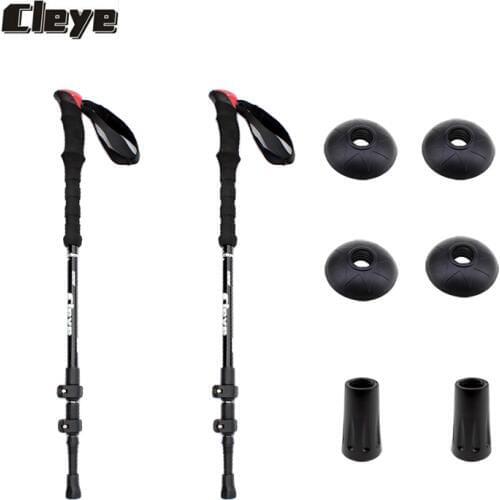 JoShock Cleye Fast Lock System Aerospace Aluminum Alloy Telescopic Outdoor Trekking Pole EVA Foam Handle Walking Stick