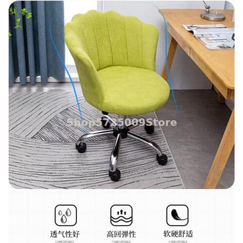 Chair backrest computer chair learning writing desk chair home bedroom study nordic comfortable simple makeup stool