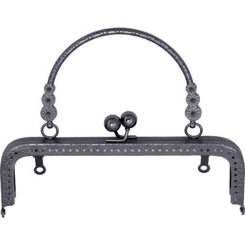 10PCS Kiss Clasp Lock Gold Tone Metal Frame Purse Frame for Coin Purse Making DIY Bags Accessory