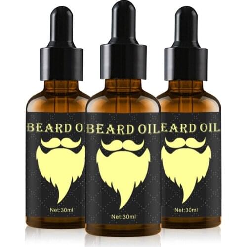 100% Natural 30ML Accelerate Facial Hair Grow Beard Essential Oil Hair and Beard Growth Oil Men Beard Grooming Products TSLM2