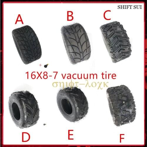 16X8-7 Inch Vacuum Tire 16 * 8-7(200/55-7) Highway Tyre Wear-resistant Wheel Tires For KARTING ATV UTV Buggy GO KART