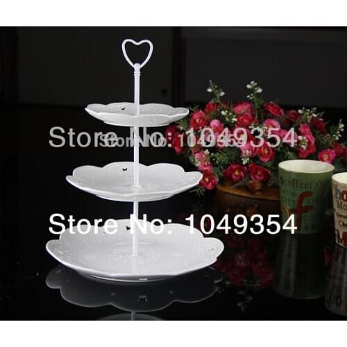 3 Tier Cake Plate Stand Handle Fitting Wedding Party love style Rod event & party supplies home decor
