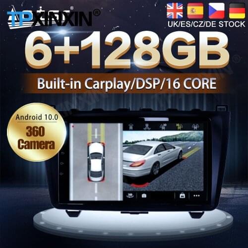 Android 10 128G For Mazda 6 2008 2009 2010 2011 2012 DVD GPS Navigation Auto Radio Stereo Video Multimedia Player HeadUnit 2din