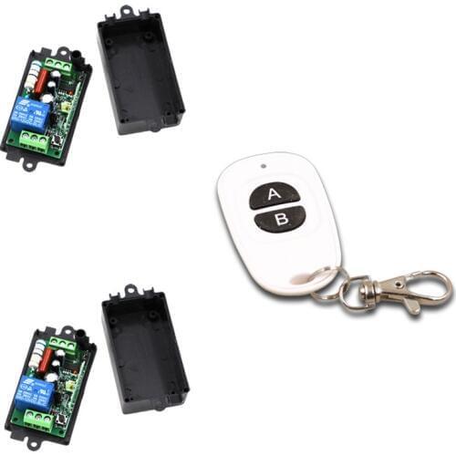 AC 110V Remote Control Switch AC220V 10A Wireless Remote Controller Systerm RF ON/OFF 315Mhz/433Mhz With 2 Receiver