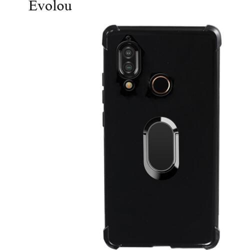 For Sharp Aquos S3 Case Cover Matte Silicone Soft Finger Ring Magnet Phone Case For Sharp Aquos S3 Stent Phone Cases AquosS3