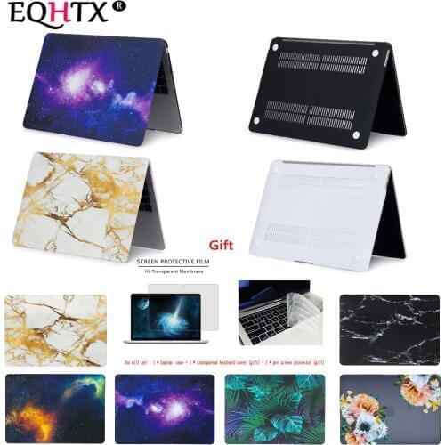 EQHTX Laptop Case For Macbook New Air Pro 13 15-inch Color Printing Case For Apple MacBook Air Pro Retina 11 12 13.3 15.4 inch