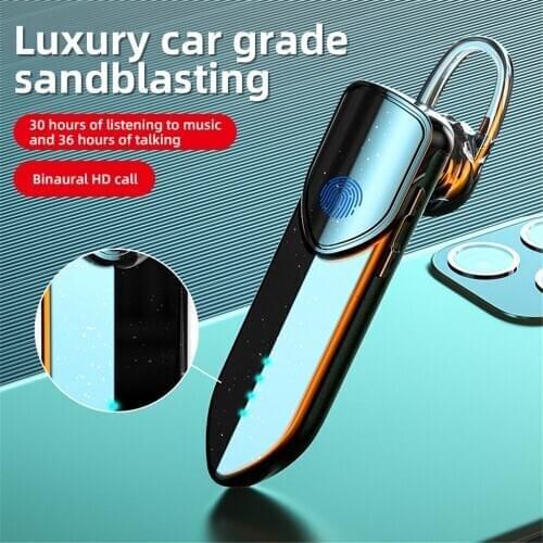 Long Standby Wireless Bluetooth Headset Touch Control Stereo Earphone Business Headphone For Car Driving Handsfree with Mic