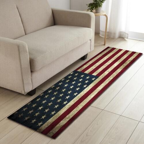 Flag Doormat USA UK Spain Long Kitchen Microfiber Rugs Door Mat Welcome Floor Carpet Front Porch Rugs Beside Bed Sofa Household