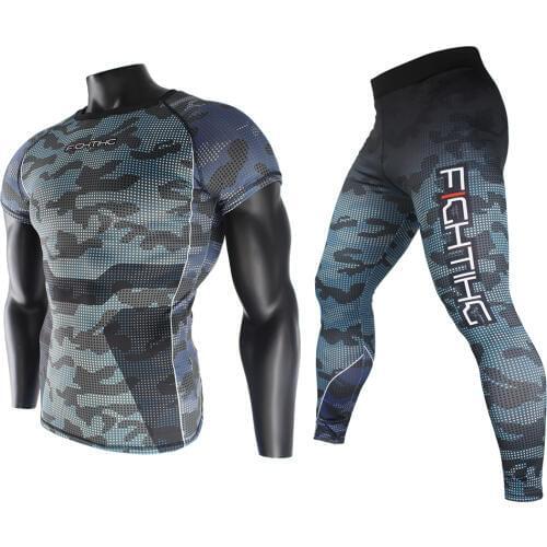 FTEIF MMA Fighting Camouflage Fitness Breathable Skinny Boxing jerseys tiger muay thai jiu jitsu t shirt mma rashguard boxing
